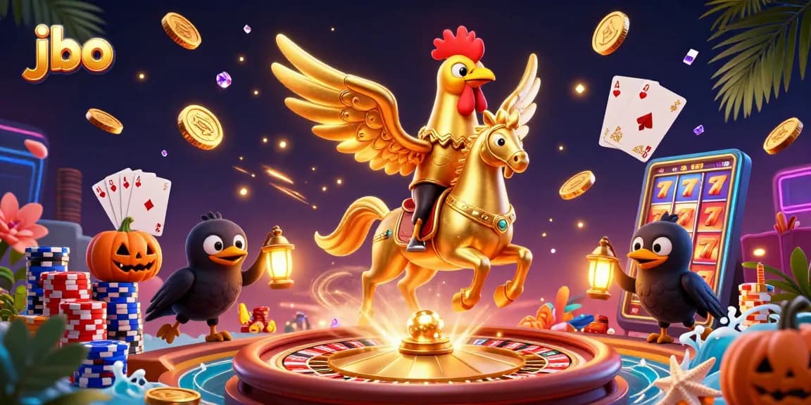 Experience thrilling gameplay at jbo with dynamic 3D characters exploring a stunning casino.