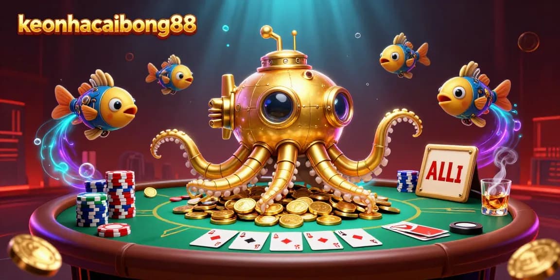 Experience the thrill at keonhacaibong88 with a vibrant casino scene full of poker excitement.