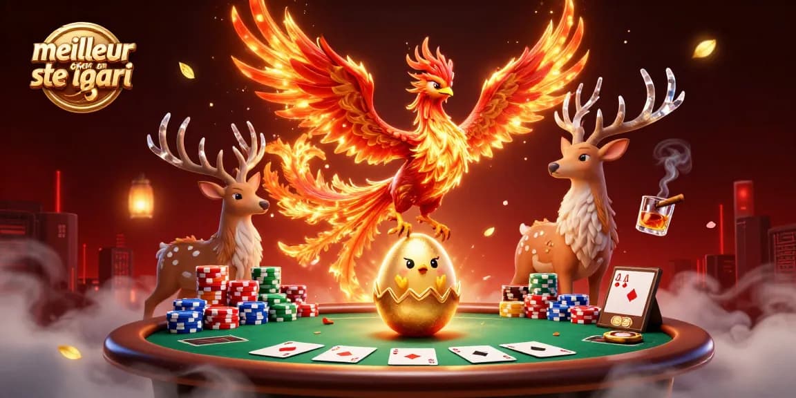 Plongée dans une scène captivante du meilleur site de pari en ligne avec des personnages de casino dynamiques.