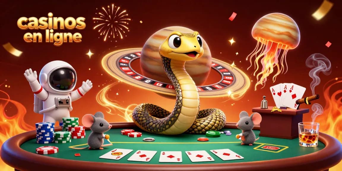 Jouez dans les casinos en ligne avec des astronautes et une ambiance festive cosmique.