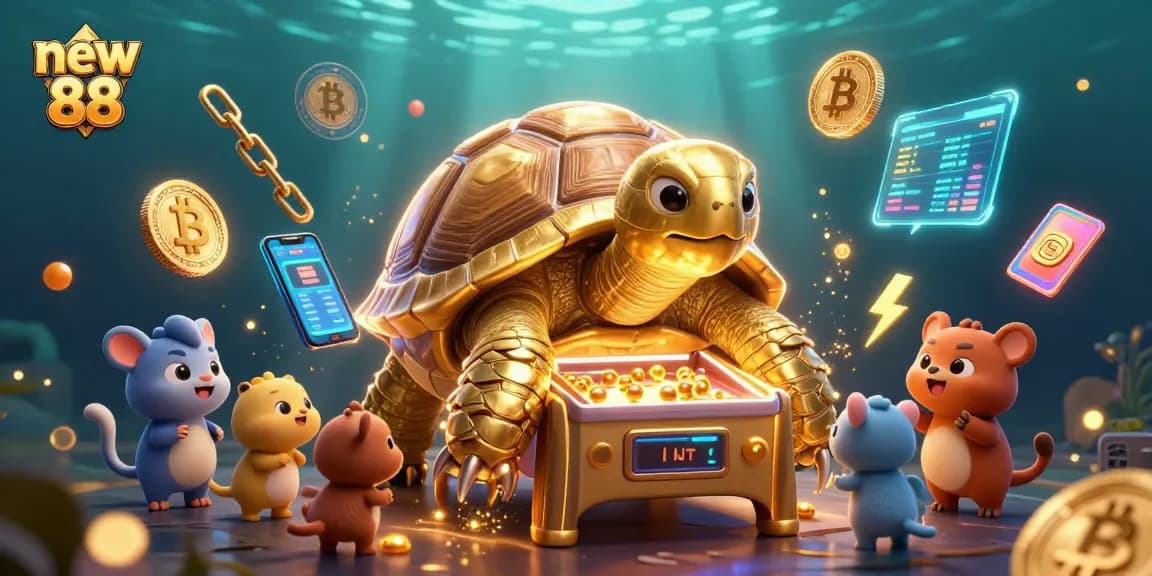 Experience the thrill of gaming at new 88 with our colossal tortoise pinball machine and crypto elements!