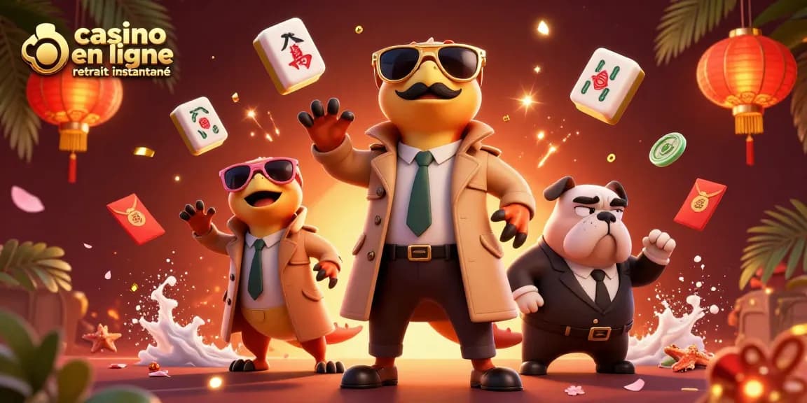 Un casino en ligne retrait instantané avec personnages amusants, des éléments festifs et une ambiance vibrante.