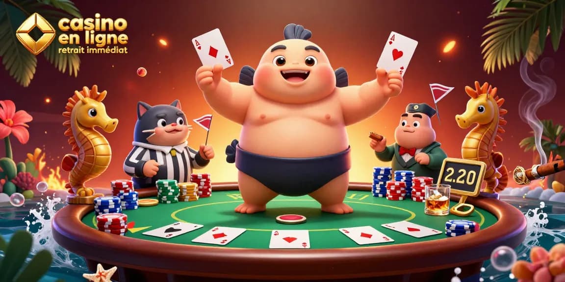 Découvrez le casino en ligne retrait immédiat avec cette scène captivante de jeu poker sous-marine.