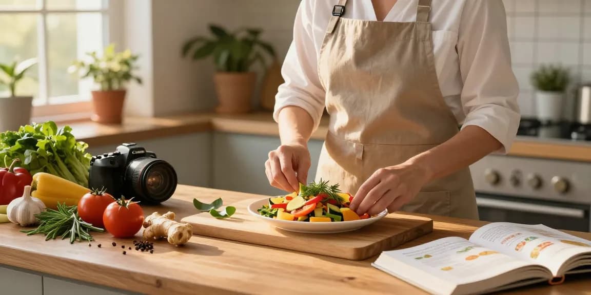 เว็บสล็อต แท้ 100 เปอร์เซ็นต์ inspiring healthy cooking in a warm kitchen filled with fresh ingredients