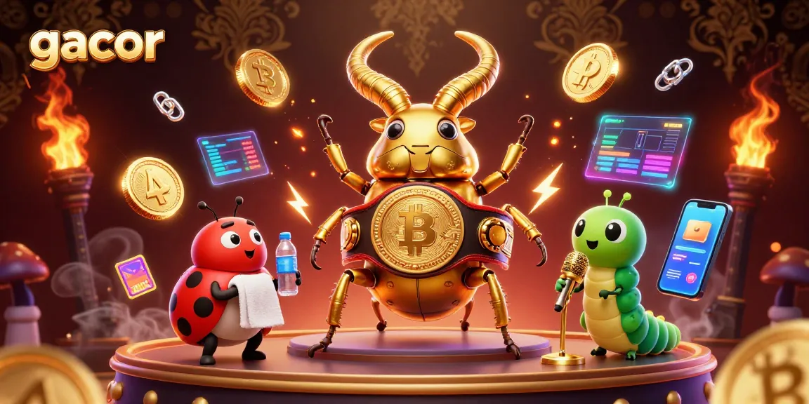 Experience gacor slots action with vibrant 3D characters in a dynamic casino scene.