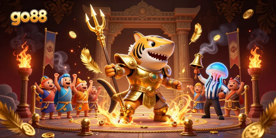 Engage with the thrilling go 88 casino experience in a vibrant underwater colosseum.