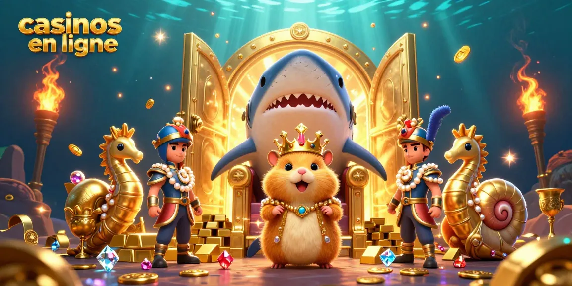 Jouez aux casinos en ligne avec le roi hamsters et des trésors sous-marins éblouissants.