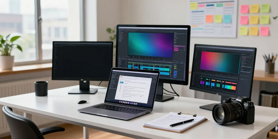 Creating AI generated YouTube scripts in a modern digital workspace.
