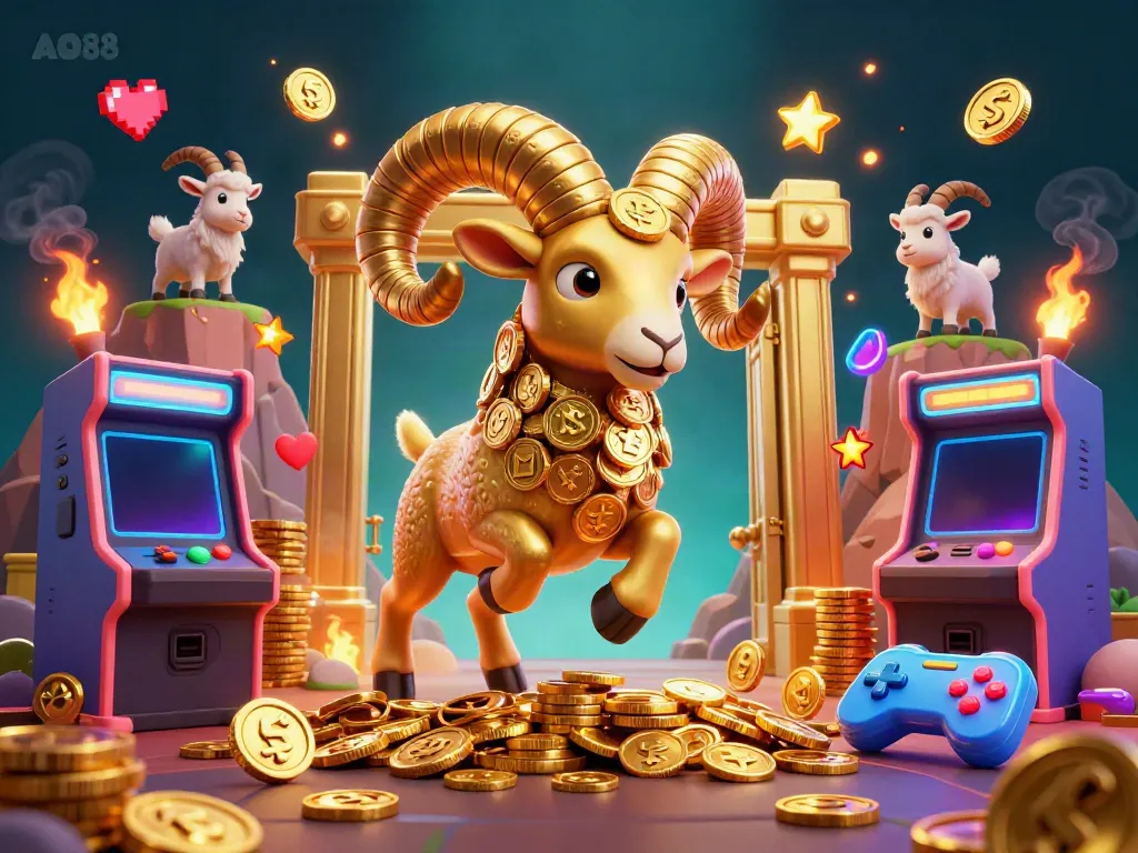 Experience the thrilling AO88 casino scene with vibrant characters and gaming elements.