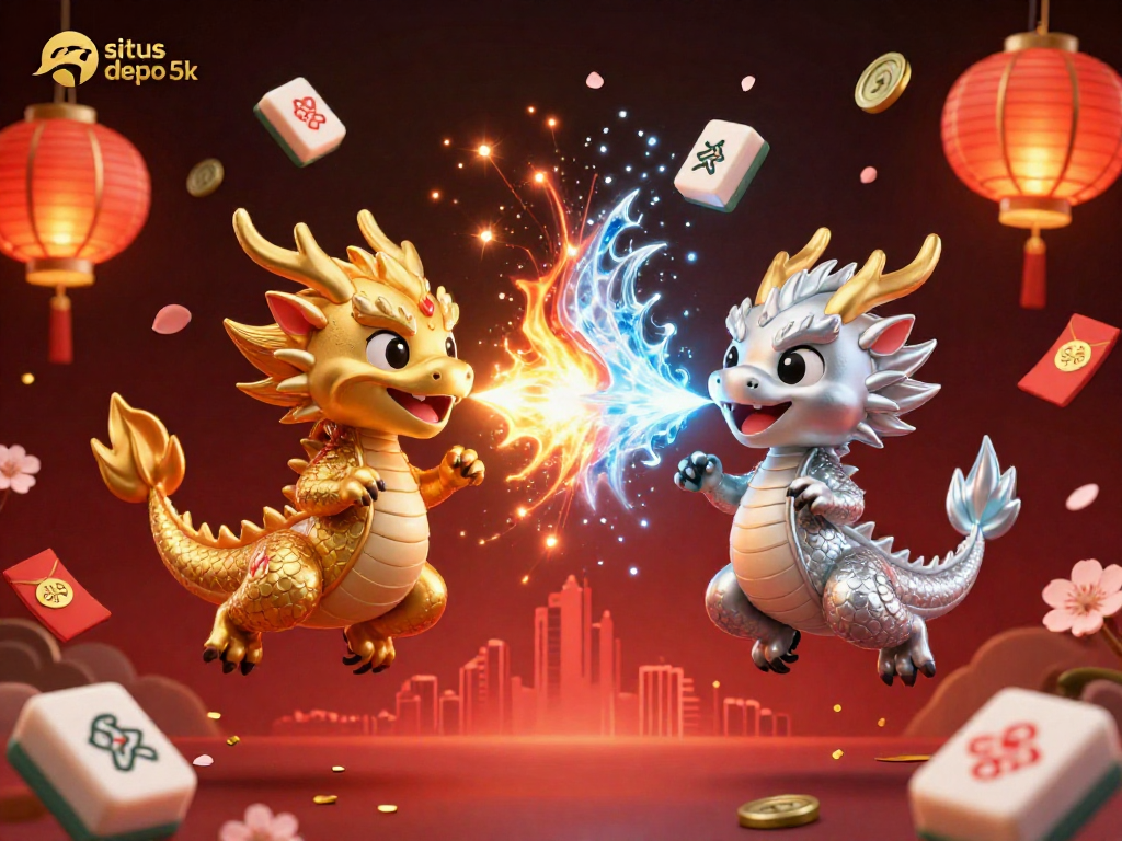 Experience immersive action with situs depo 5k featuring dragon duel, fortune elements, and vibrant casino visuals.