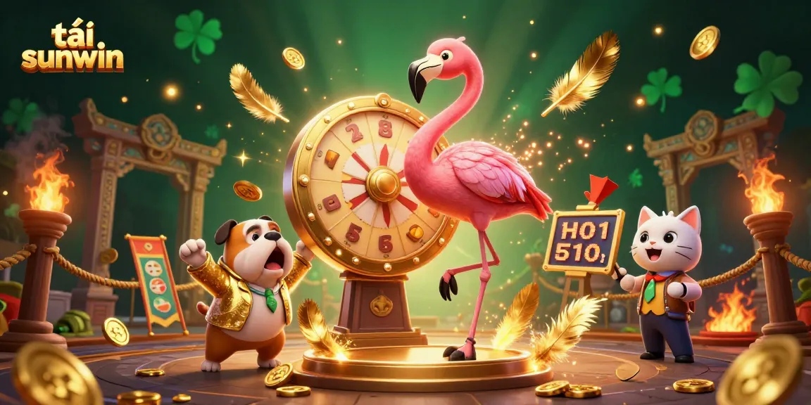 Spin to win with tải sunwin in a vibrant casino scene featuring lively characters and rich details.