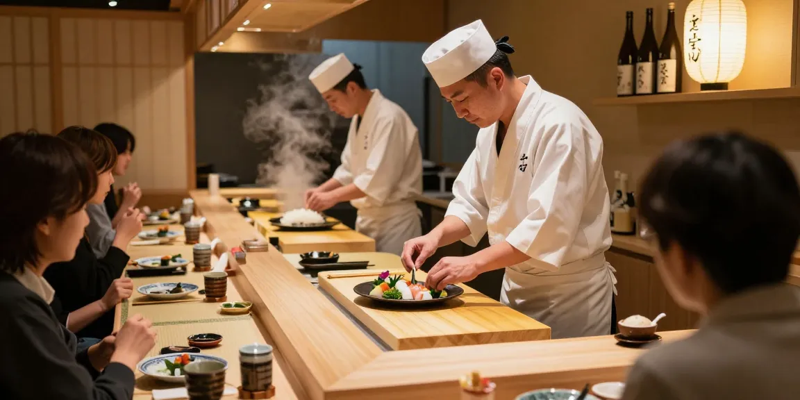 Rokok88 daftar sushi culinary experience at an inviting restaurant setting with chefs plating dishes.