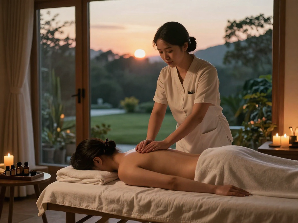 Relaxing 인덕원출장마사지 experience at home with serene atmosphere and professional therapist.