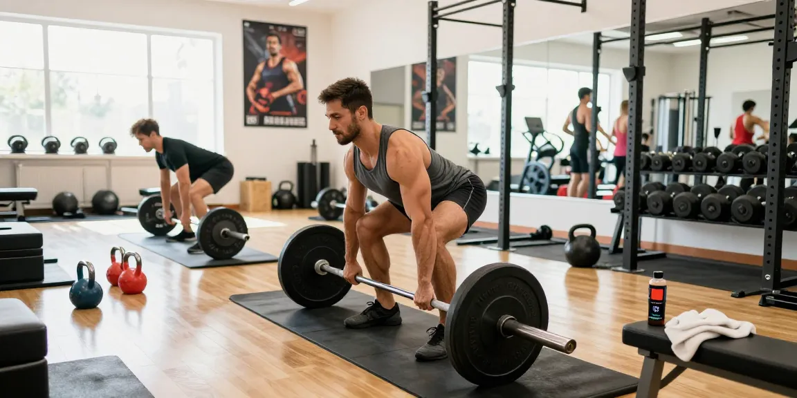 Bodybuilder training in Astera Shop gym, showcasing dedication and fitness community.