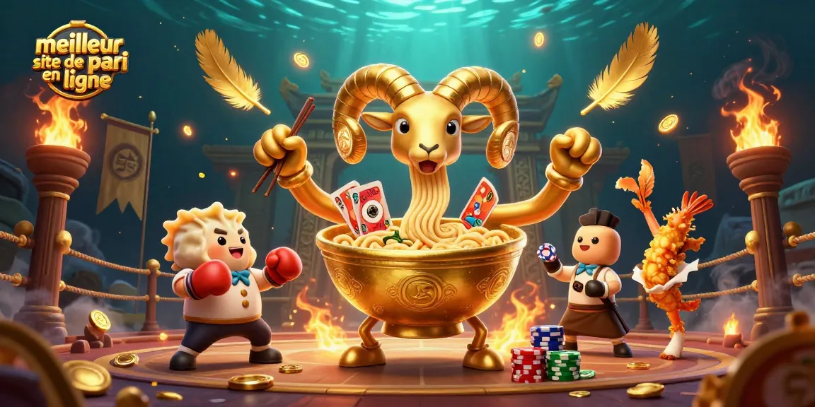 Pariez sur le meilleur site de pari en ligne avec cette illustration vibrante et dynamique des jeux d'argent.