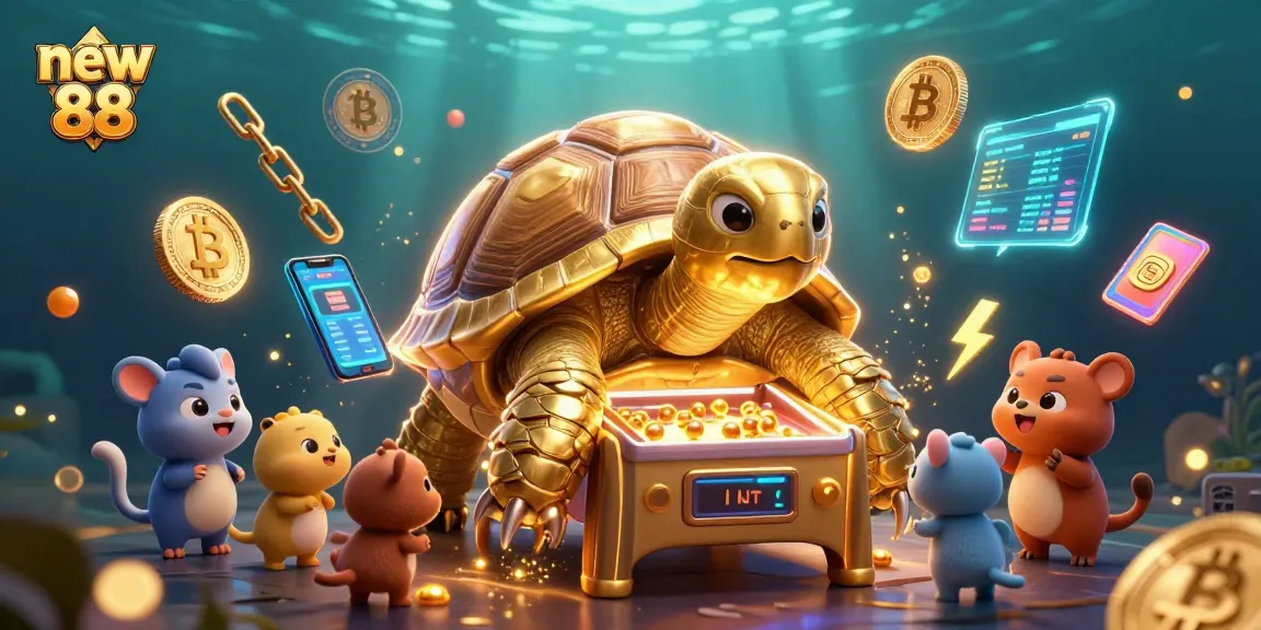Experience the thrill of gaming at new 88 with our colossal tortoise pinball machine and crypto elements!