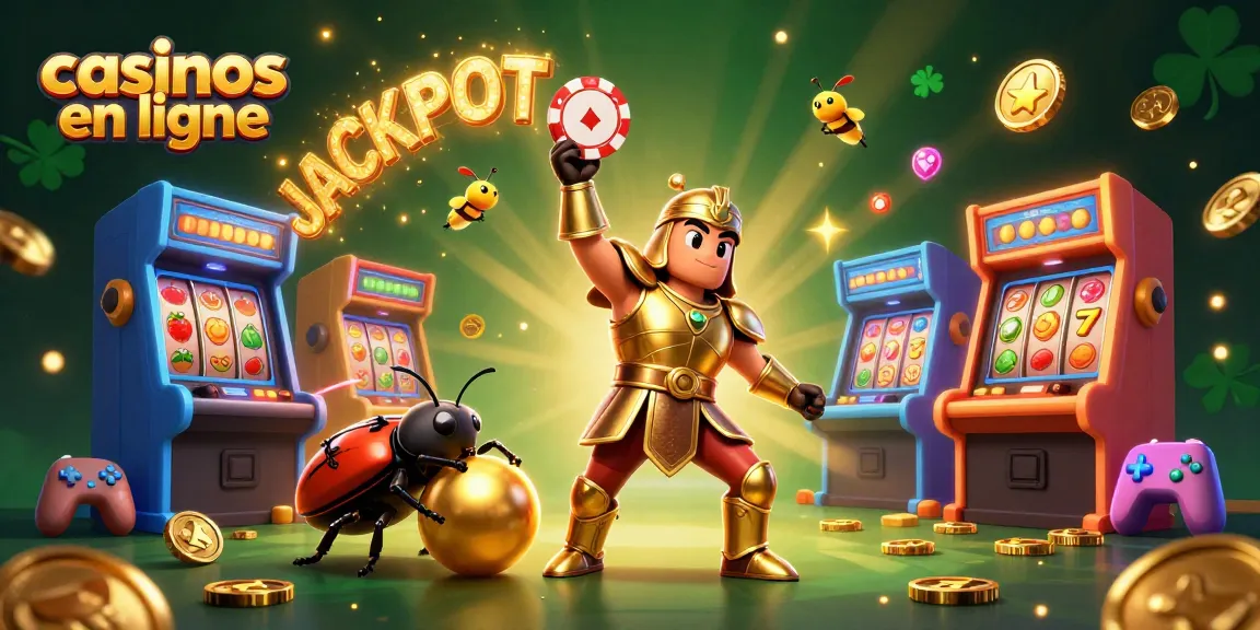 Déclenchez des jackpots dans les casinos en ligne avec notre illustration animée.