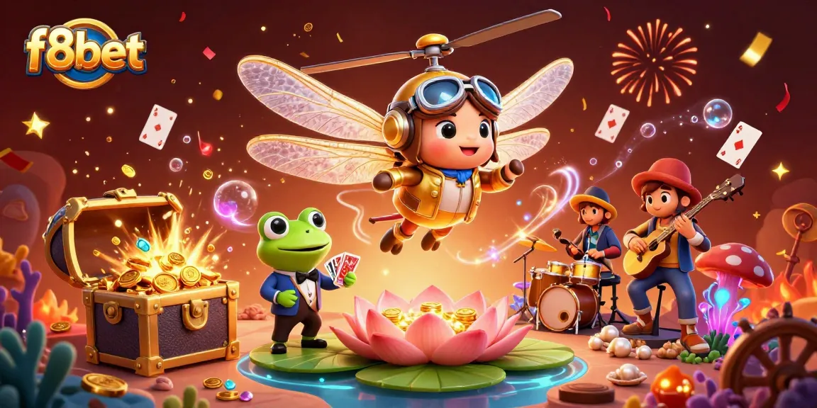 Experience the thrill of f8bet online gaming in a vivid, dynamic casino scene.