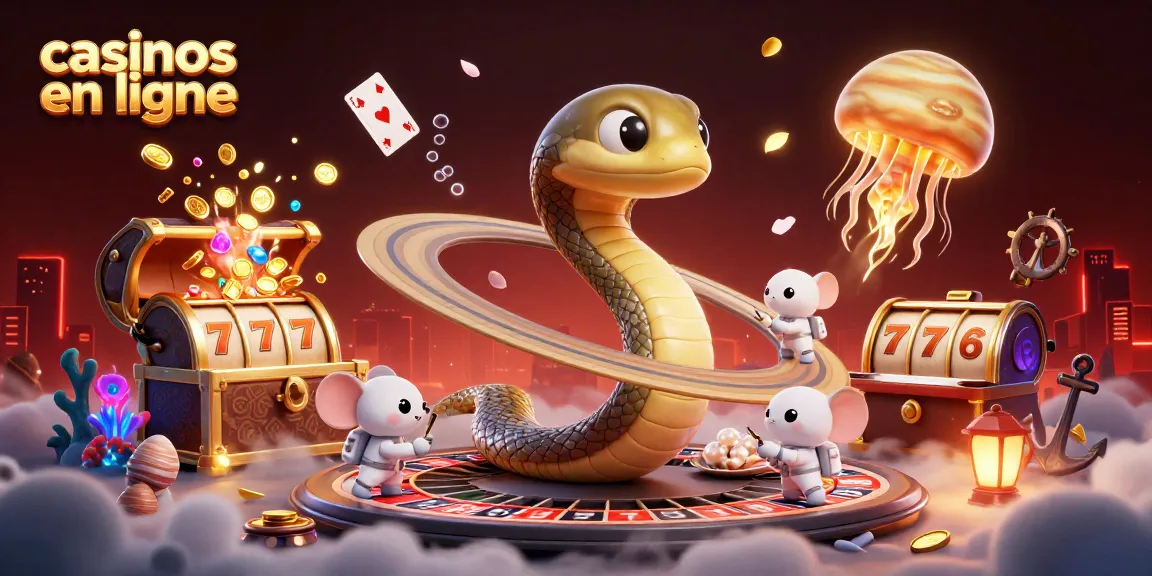 Des astronautes parient sur les casinos en ligne dans un univers cosmique avec des éléments ludiques.